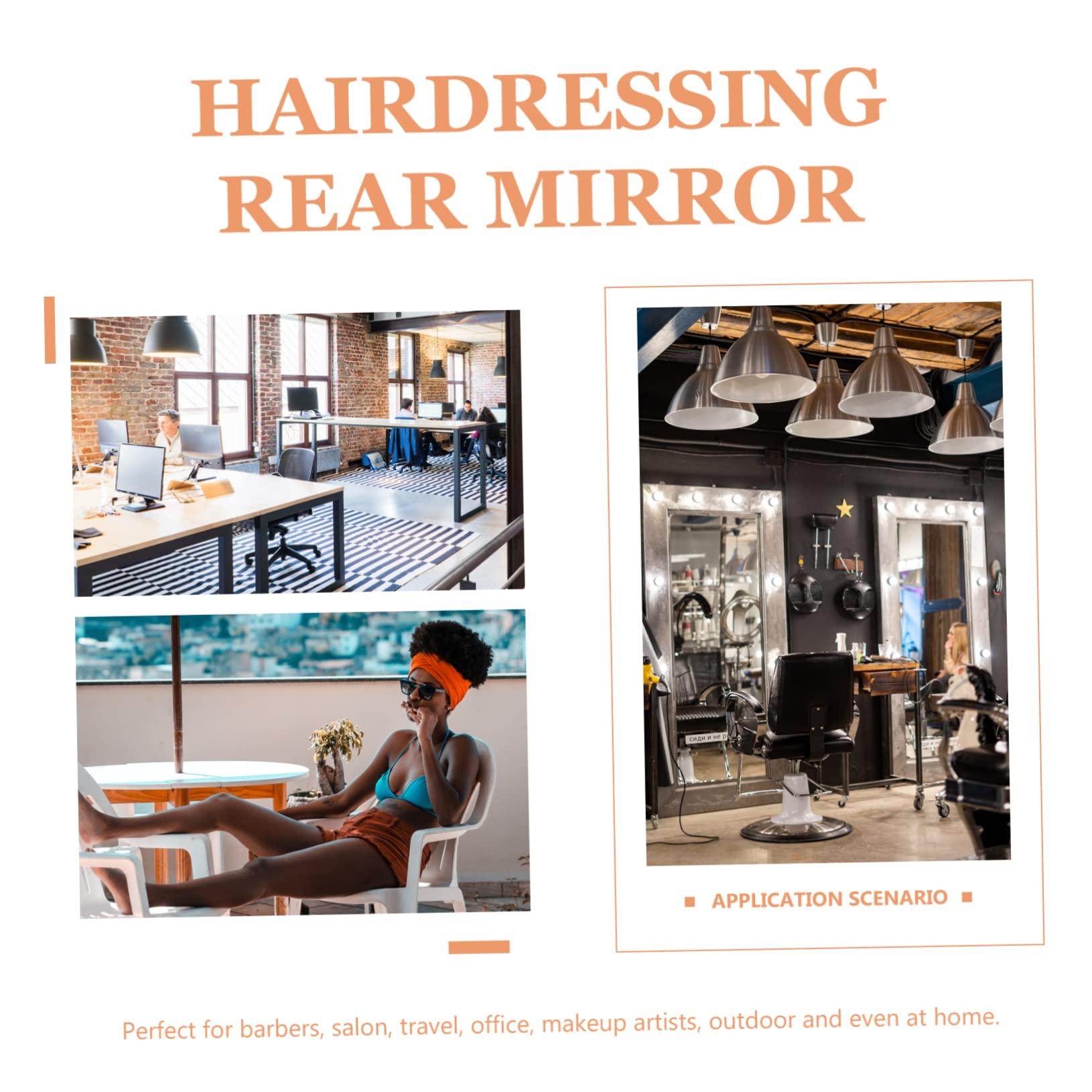 ZRxmNoTh Mirror Makeup Mirror ,Hand held Mirror , Foam Mirror Handheld Mirrors Hand Mirror Round Mirror Wall-mounted Mirrors Hair Salon Mirror Handheld Makeup Mirror Barber Mirror Cosmetic Hairdressing Mirror