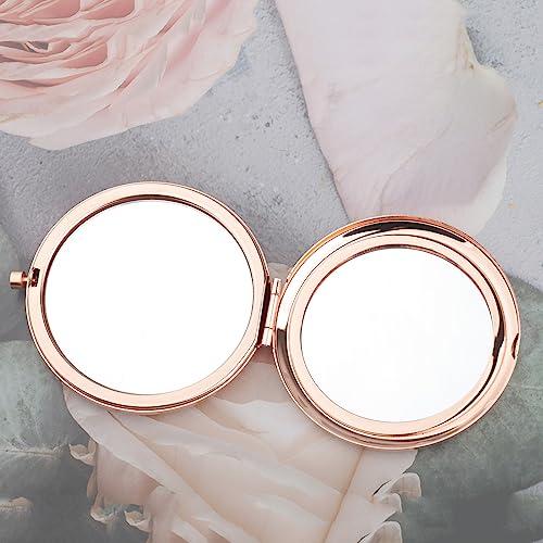 JNIAP JNIAP Daughter Wedding Gift from Parents Daughter Wedding Day Compact Mirror from Mom Dad Bride Bridal Shower Pocket Mirror