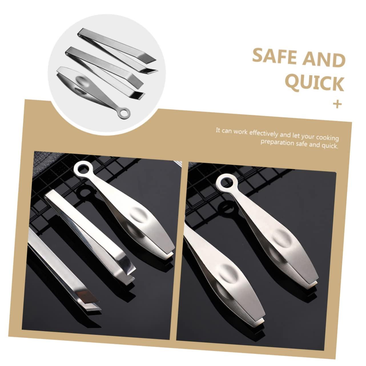 FOMIYES 3pcs Hair Removal Clip Pincer Puller Fish Bone Clip Pigs Hair Removers Poultry Tweezer Fish Bone Clamp Bone Pluck Tweezer Hair Removing Tweezer Food Hair Tweezer Kitchen Gadget