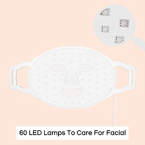 Dr. bioled Dr.bioled Led Face Mask Light Therapy, 7 Colors Led Blue and Red Light Therapy for Face, Rechargeable & Bendable Silicone Led Photon Facial Skin Care Mask
