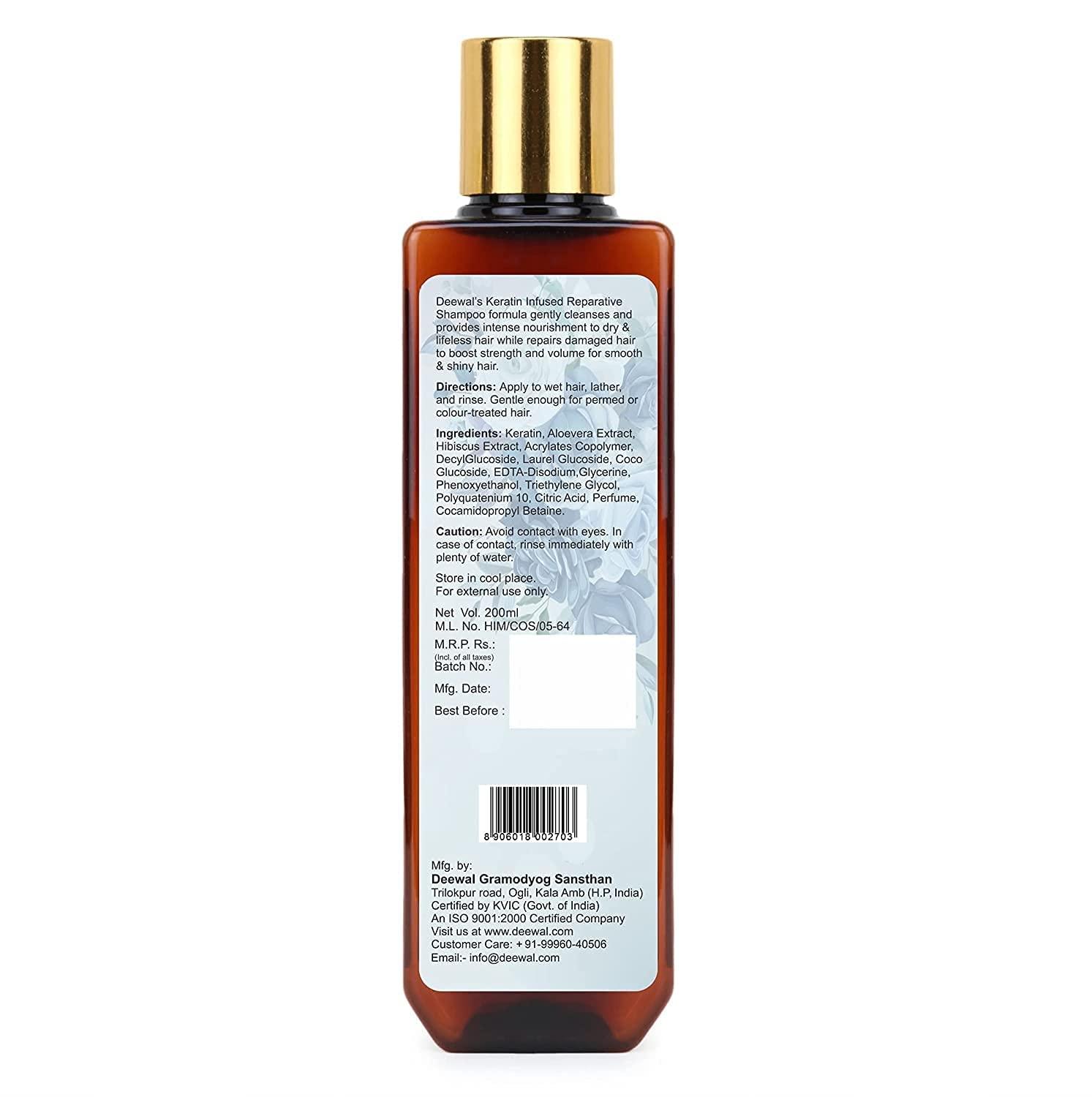 QURA QURA Infused Reparative Keratin Shampoo, 200 ml