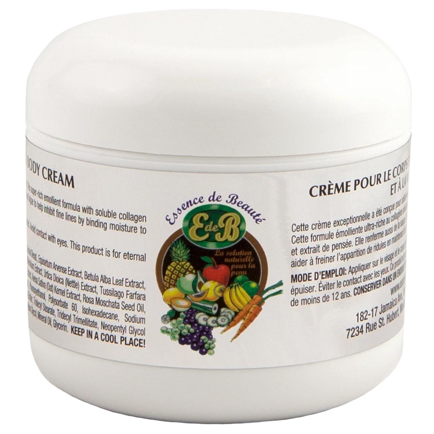 E de B Essence de Beaute Collagen + Vitamin E Face & Body Cream, 4oz