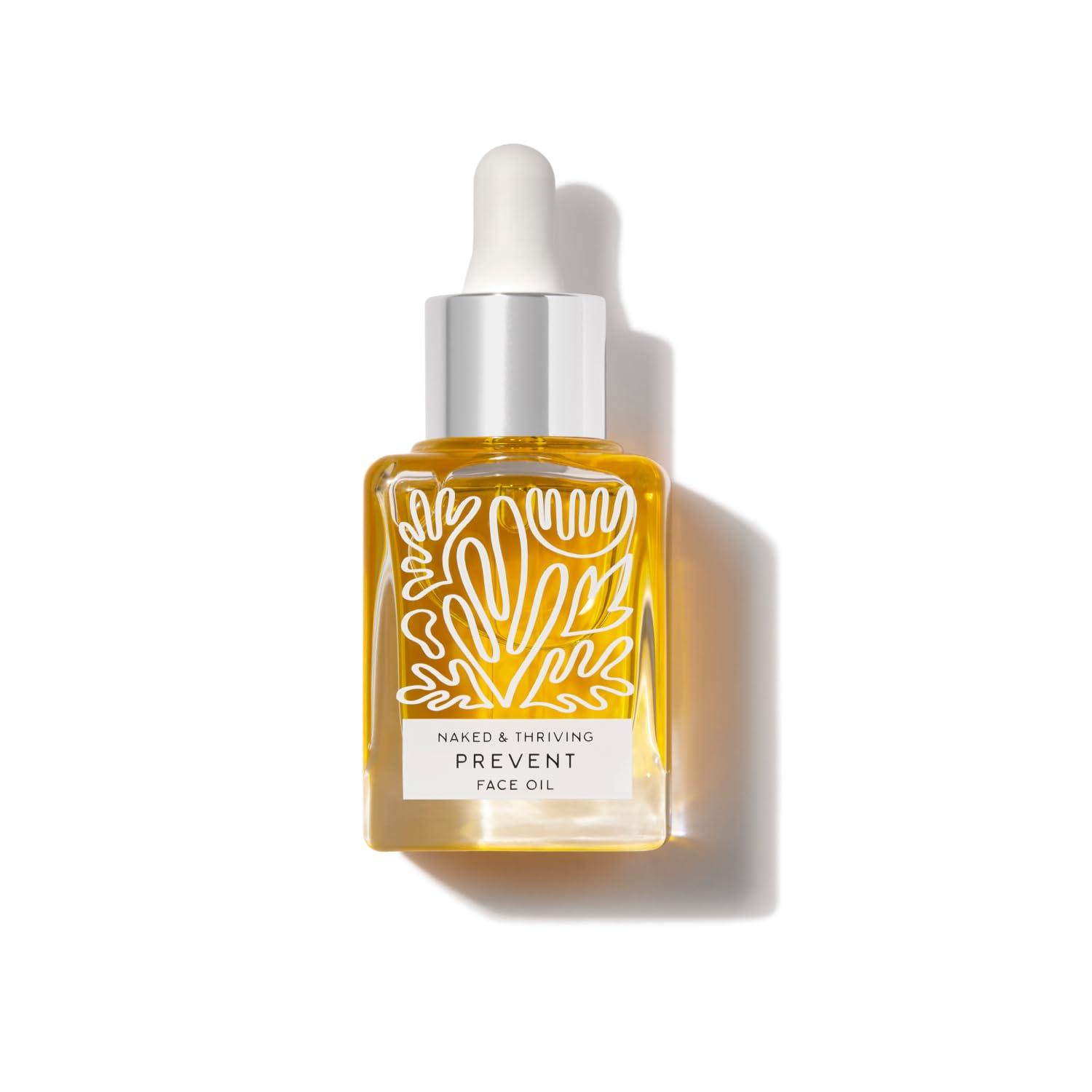 Naked + Thriving Naked + Thriving Prevent Anti-Aging Facial Oil - Vegan, Naturally-Derived Skin Care & Face Oil (1.18 oz/35 mL)