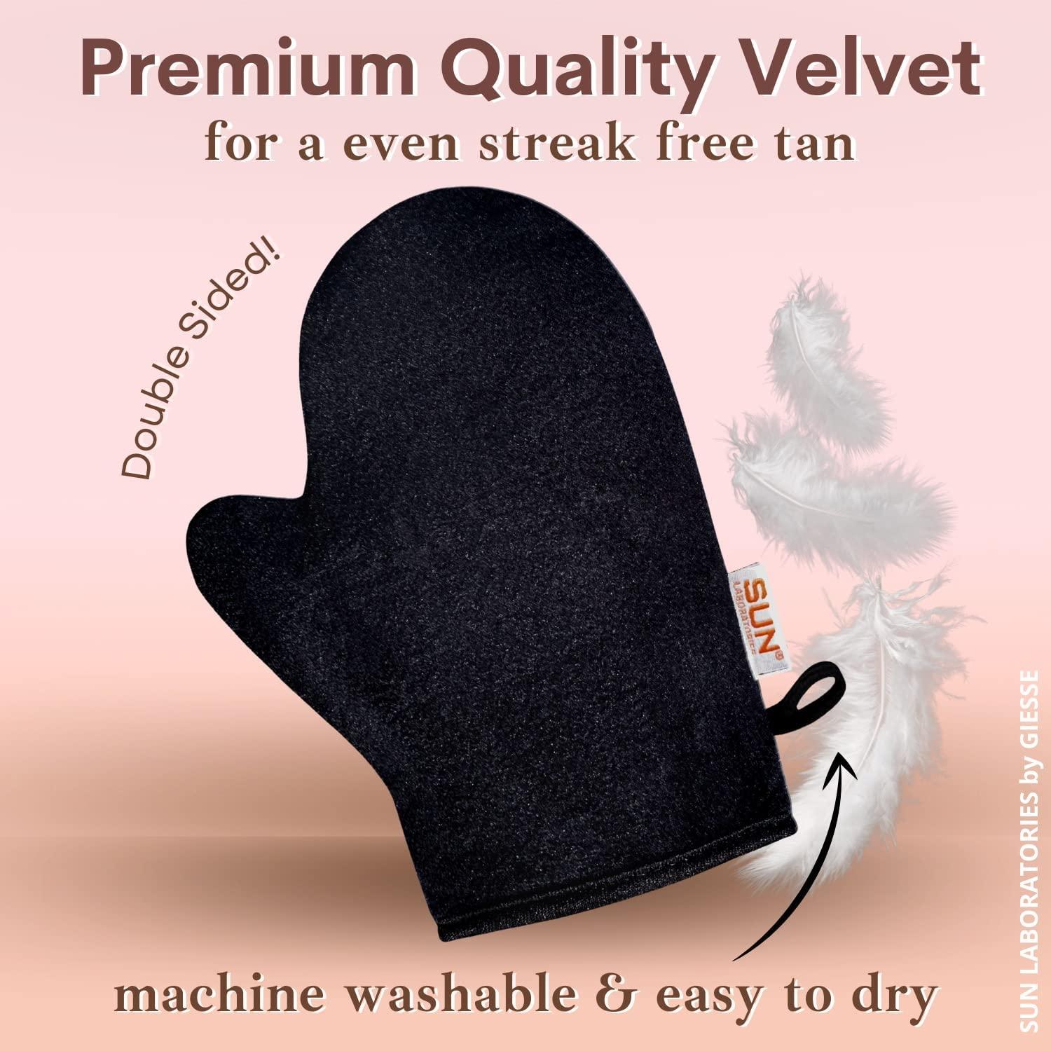 Sun Laboratories by Giesee Sun Laboratories By Giesee Tan Overnight Sunless Tanning Lotion 8 oz Two Pack With Tanning Mitt | Self Tanning Lotion, Self Tanner, Organic, Waterproof, Travel Size, Instant Tan, Pregnancy Safe