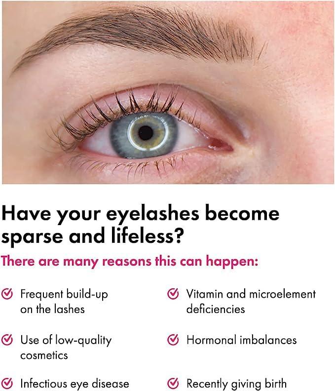 Toplash TOPLASH Eyelash Growth Serum - Innovative Formula for Longer, Thicker, Fuller Brows & Lashes - Natural, Cruelty-Free & Hypoallergenic - 0.10 fl.oz.