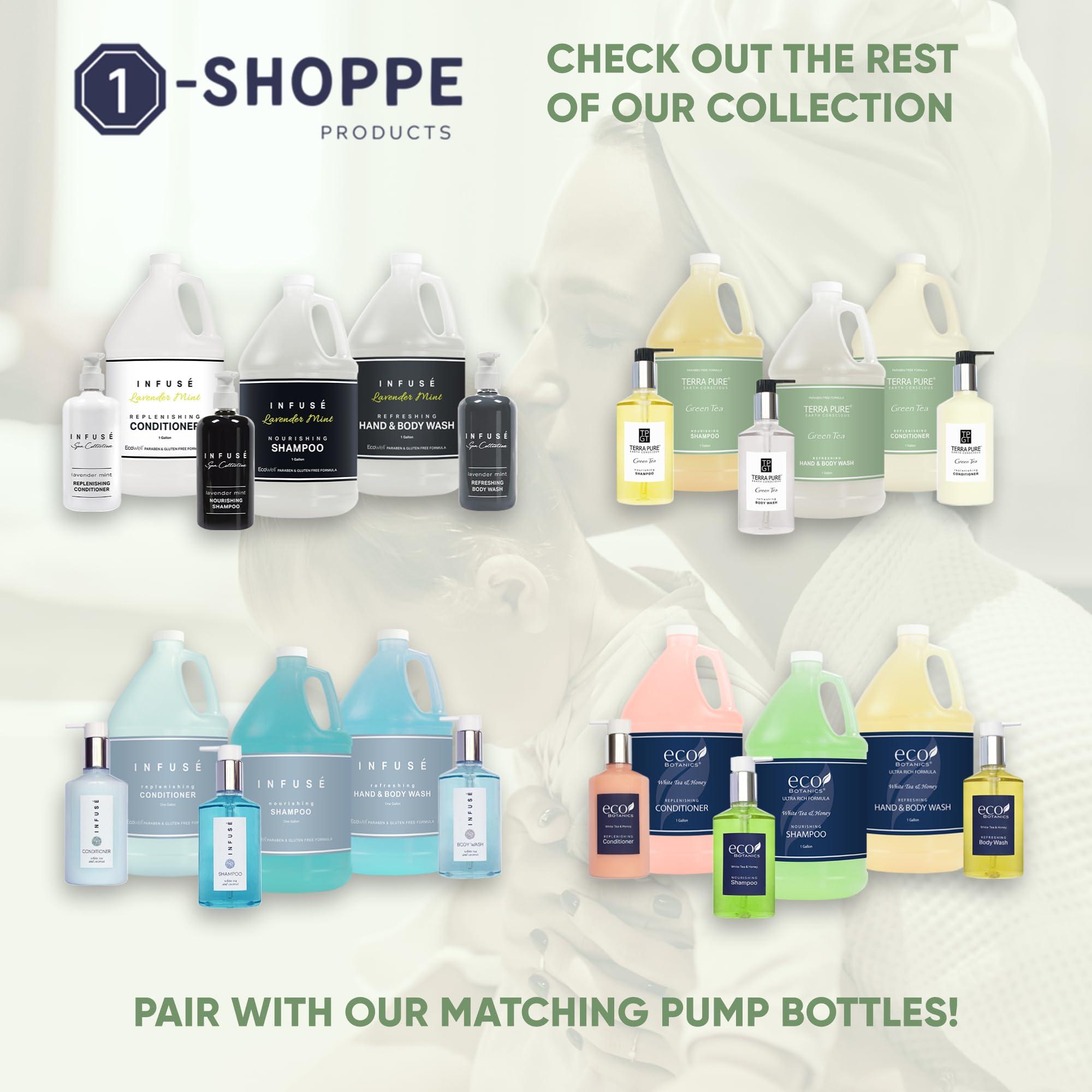 Terra Pure Terra Pure Hotel Hand & Body Wash Soap | Four Gallons | Designed to Refill Soap Dispensers (Set of 4)