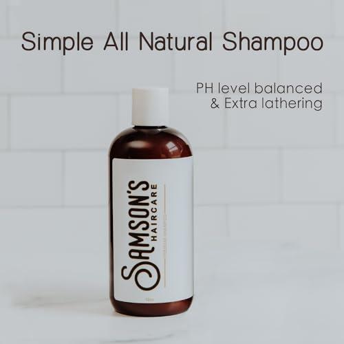 SAMSON\'S HAIRCARE SAMSON\'S HAIRCARE Lathering Shampoo, Safe Ingredients, Skin and Color Safe pH Level, 12oz