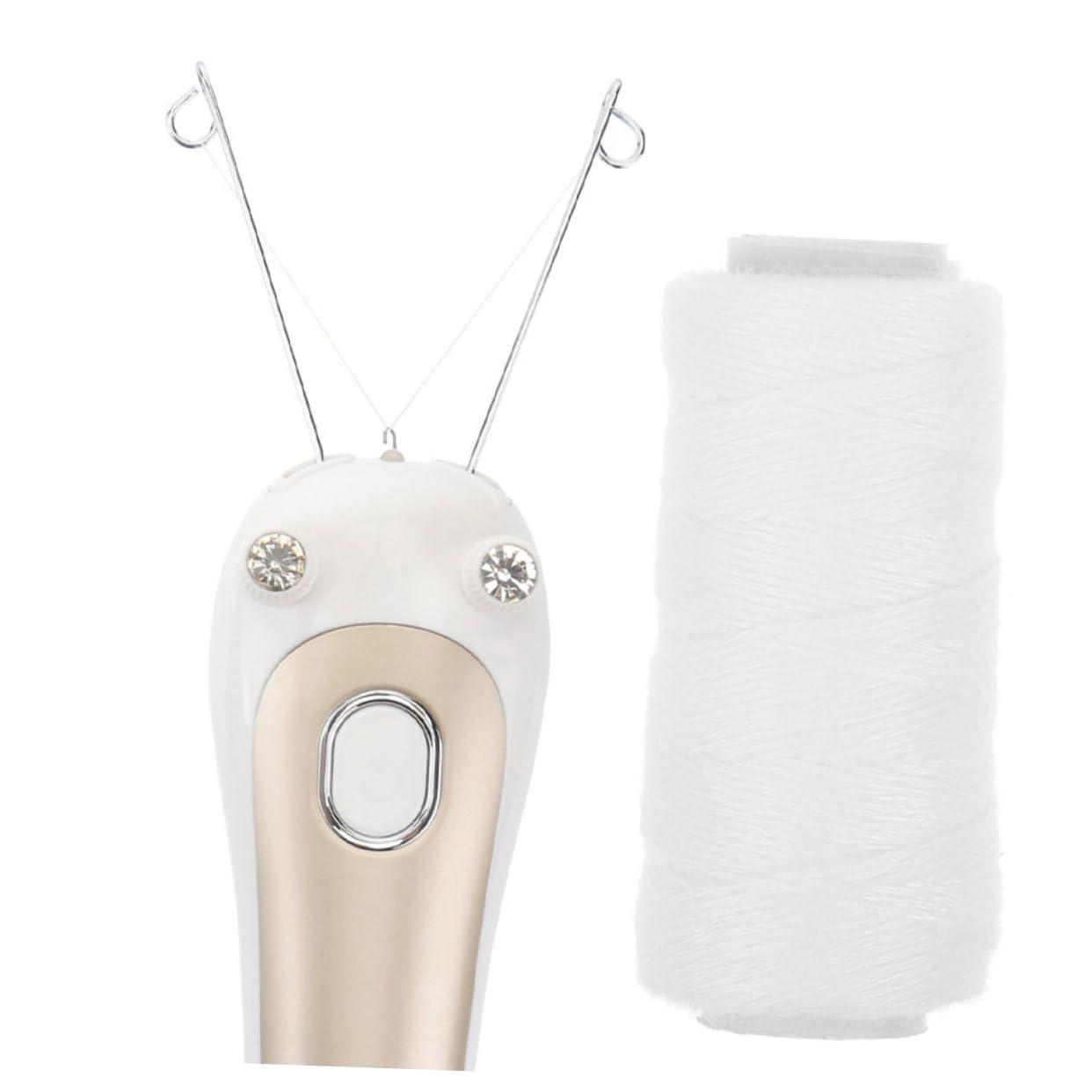 SOESFOUFU SOESFOUFU Facial Hair Remover Thread Threader Hair Removal Facial Hair Threading Tool Cotton Thread for Epilator Face Hair Removal Thread Machine Thread