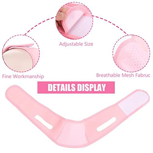 YUYTE Women's Double Chin Girdle, Slimming Face Facial Slimming Slimming Face Mask Slimming Mask Bandages V Face Strap Face Lift