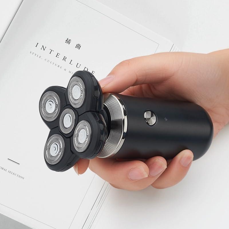 WTCBQC WTCBQC Head Shavers for Bald Men, 5 in 1 Men Electric Shaver for Men Razor Beard Trimmer 5D Floating Shaver Bald Head Shaving Machine Men\'s Grooming Set (Color : Black)