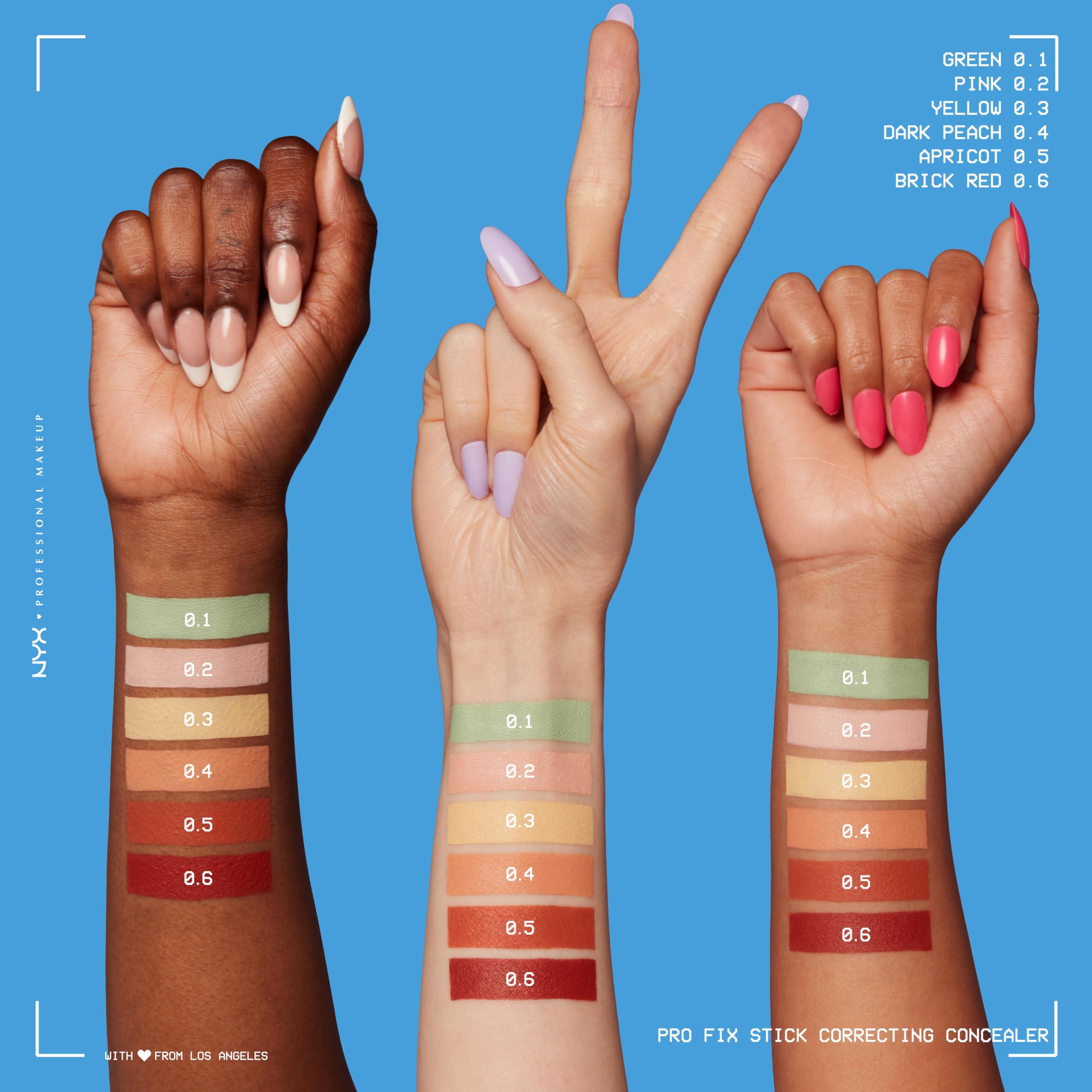 NYX PROFESSIONAL MAKEUP NYX PROFESSIONAL MAKEUP Pro Fix Stick Correcting Concealer, Buildable Medium Coverage Concealer Stick - Apricot