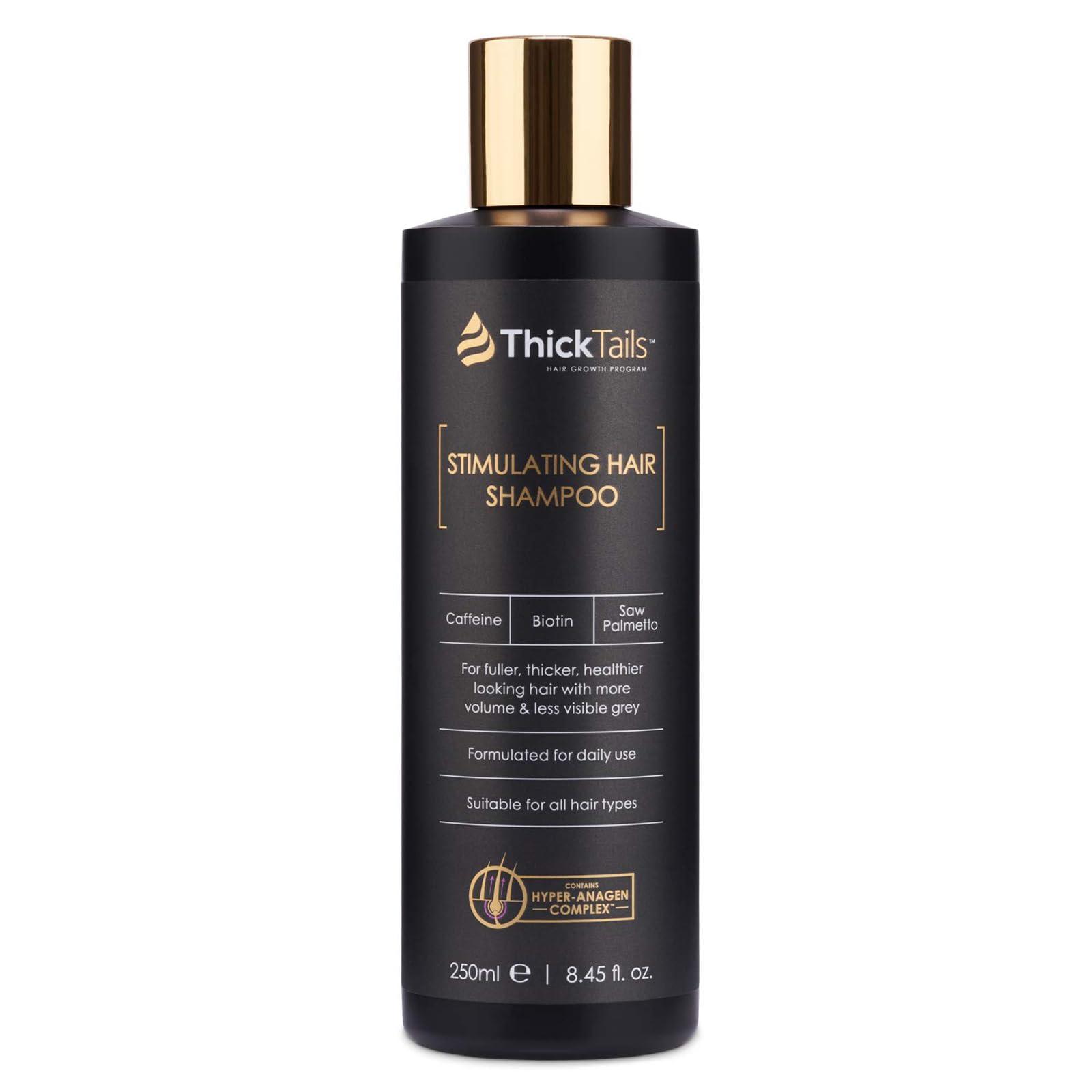ThickTails ThickTails Stimulating Hair Growth Shampoo for Women | Sulphate-Free Caffeine & Biotin Formula | Encourages Fuller-Looking Hair | Supports Scalp Health | Colour-Safe & Hydrating