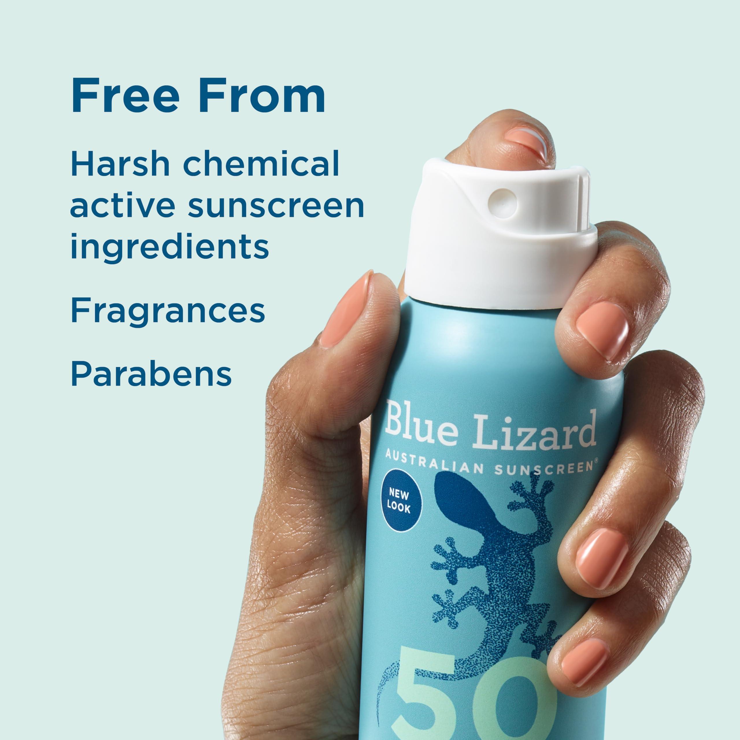 BLUE LIZARD BLUE LIZARD Mineral Sunscreen Sensitive SPF 50+ Spray, 5 Ounce