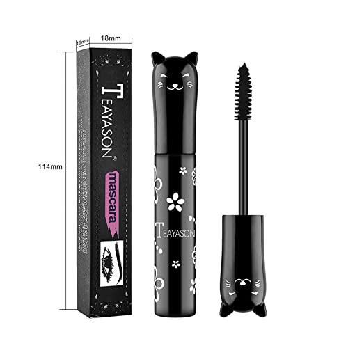 Fujiunia Fujiunia Colored Mascara Blue Purple White Black Brown Pink Mascara Volume and Length, 4D Silk Fiber Lash Extensions Mascara