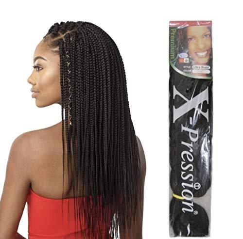 x-pression X-pression Premium Original Ultra Braid. - Color 1B ( Pack of 3 )