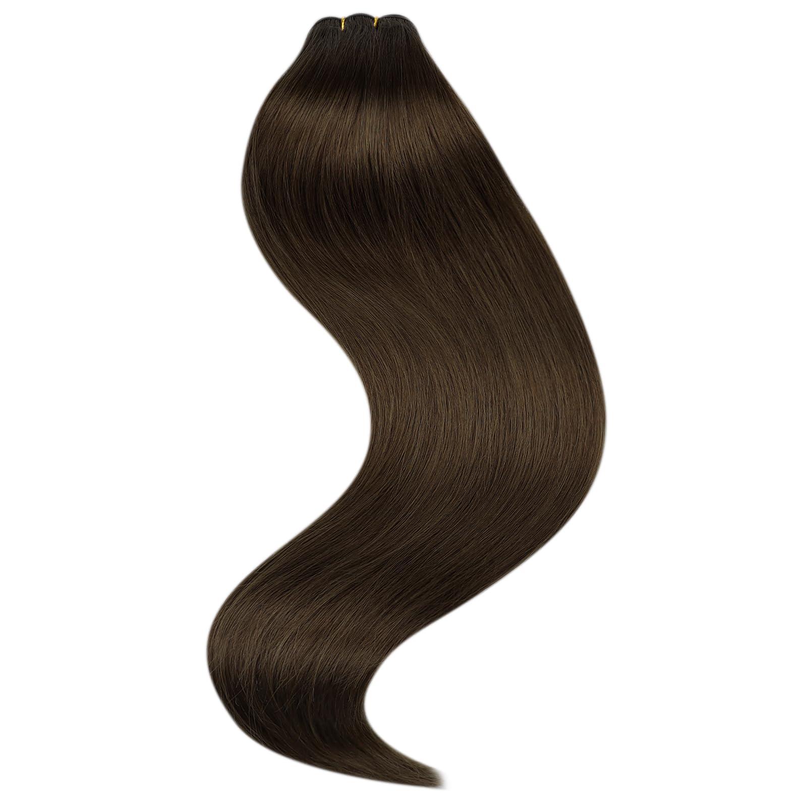Full Shine Full Shine Straight Remy Hair Weft Extensions Sew in Weft Hair Extensions Full Head