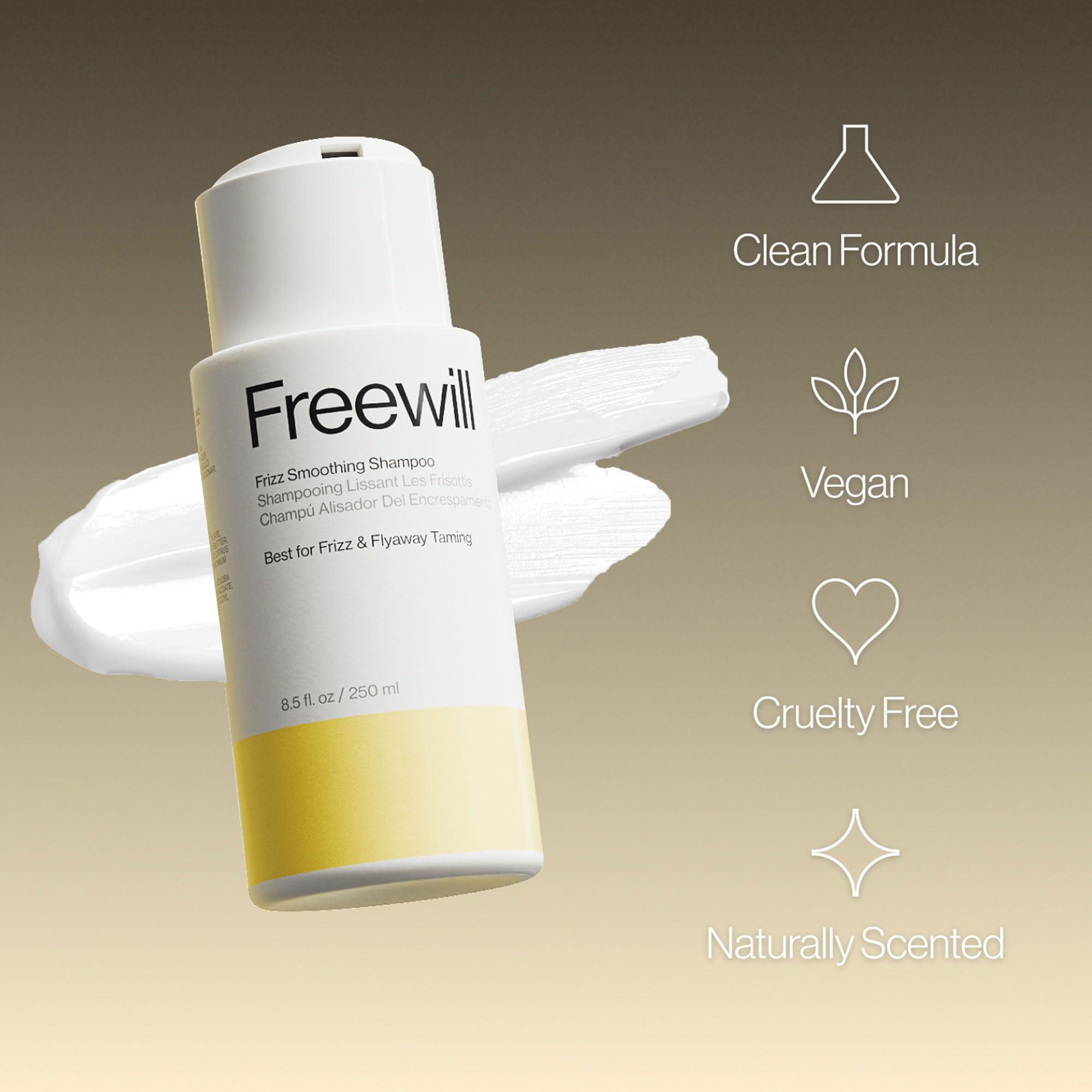 Freewill Freewill Frizz Smoothing Hair Conditioner, Helps with Frizz Control, Shine and Hydration, Tames Frizzy Hair and Flyaways, 8.5 oz