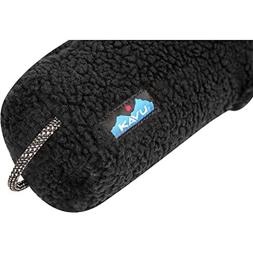 KAVU Fleece Pixie Pouch Accessory Travel Toiletry and Makeup Bag Jet Black