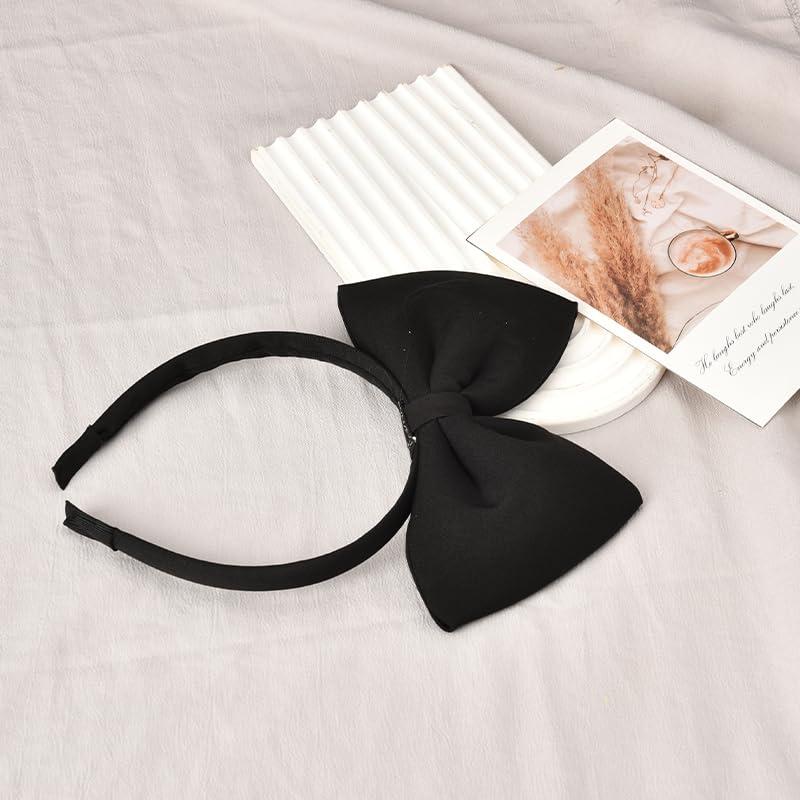 MXXGMYJ MXXGMYJ Hair Bows and Headbands Set - Cosplay Costume Accessories for Halloween, Christmas Party, Birthday Gifts for Girls, Teen Women - 1Pcs Black Bow