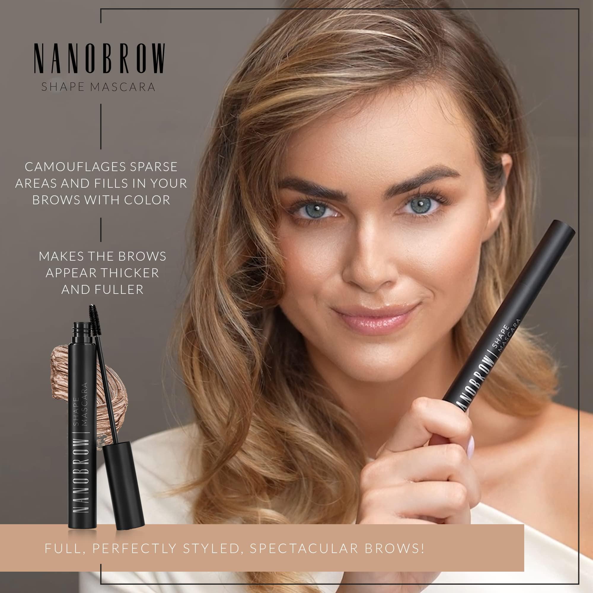 NANOBROW Nanobrow Shape Mascara Light Brown– tinted mascara for eyebrows, perfect brow definition, easy brow styling