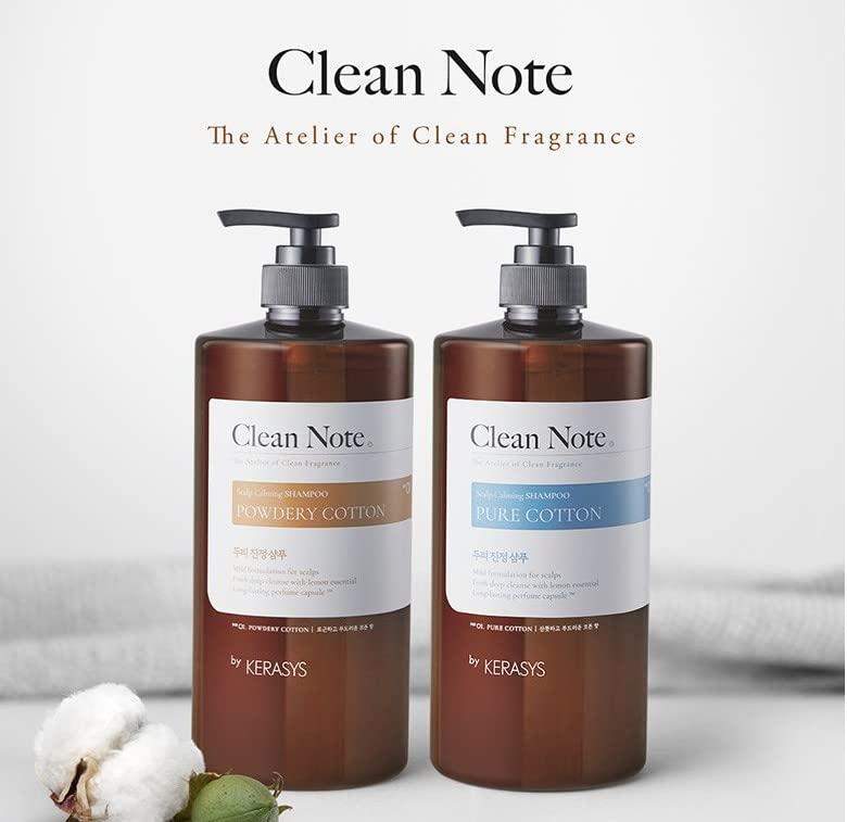 Sal Kerasys Clean Note Pure Shampoo Cotton Flavor 1L