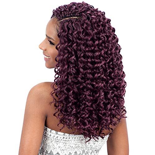 FreeTress Braids GOGO CURL 12" (1 Jet Black) - Freetress Synthetic Braid Crochet Bulk Braiding Hair