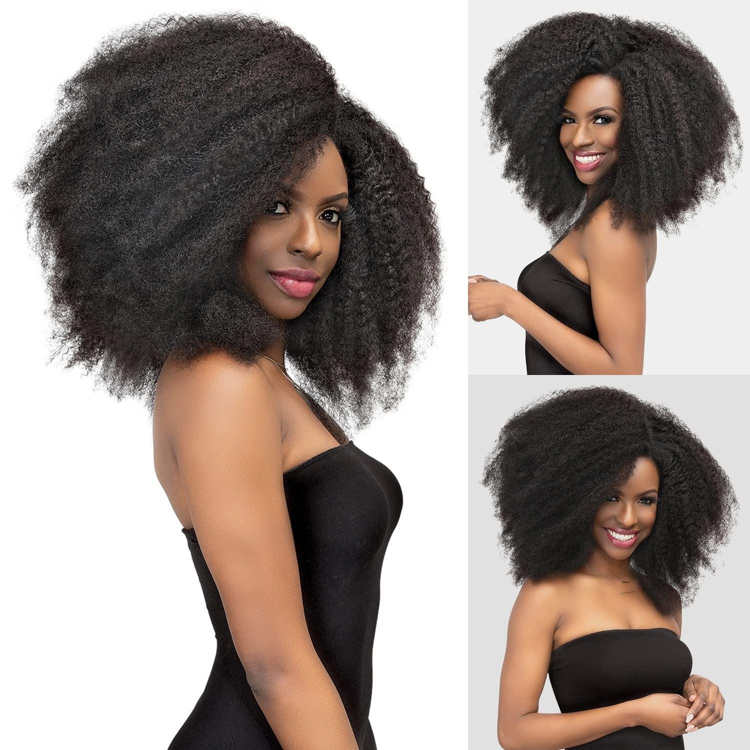 Janet Janet Natural Me Clip-Ins natural Virgin human Hair NATURAL ME 4C KINKY CLIP-INS 8PCS (NATURAL)