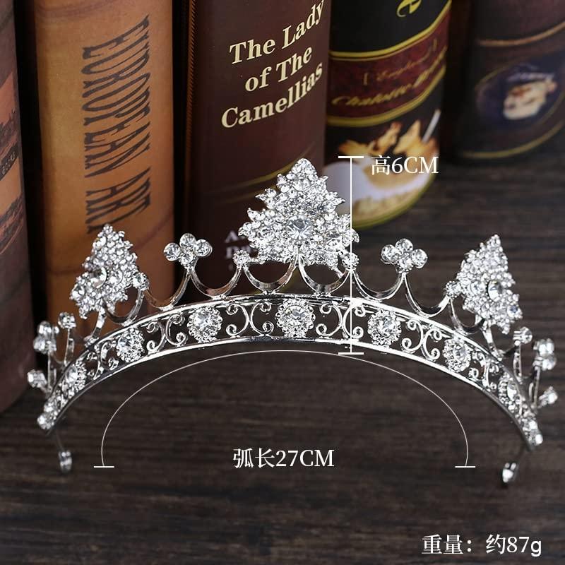 QIYUDS QIYUDS Queen Crown,Rhinestone Wedding Crowns and Tiaras for Women, Costume Party Hair Accessories