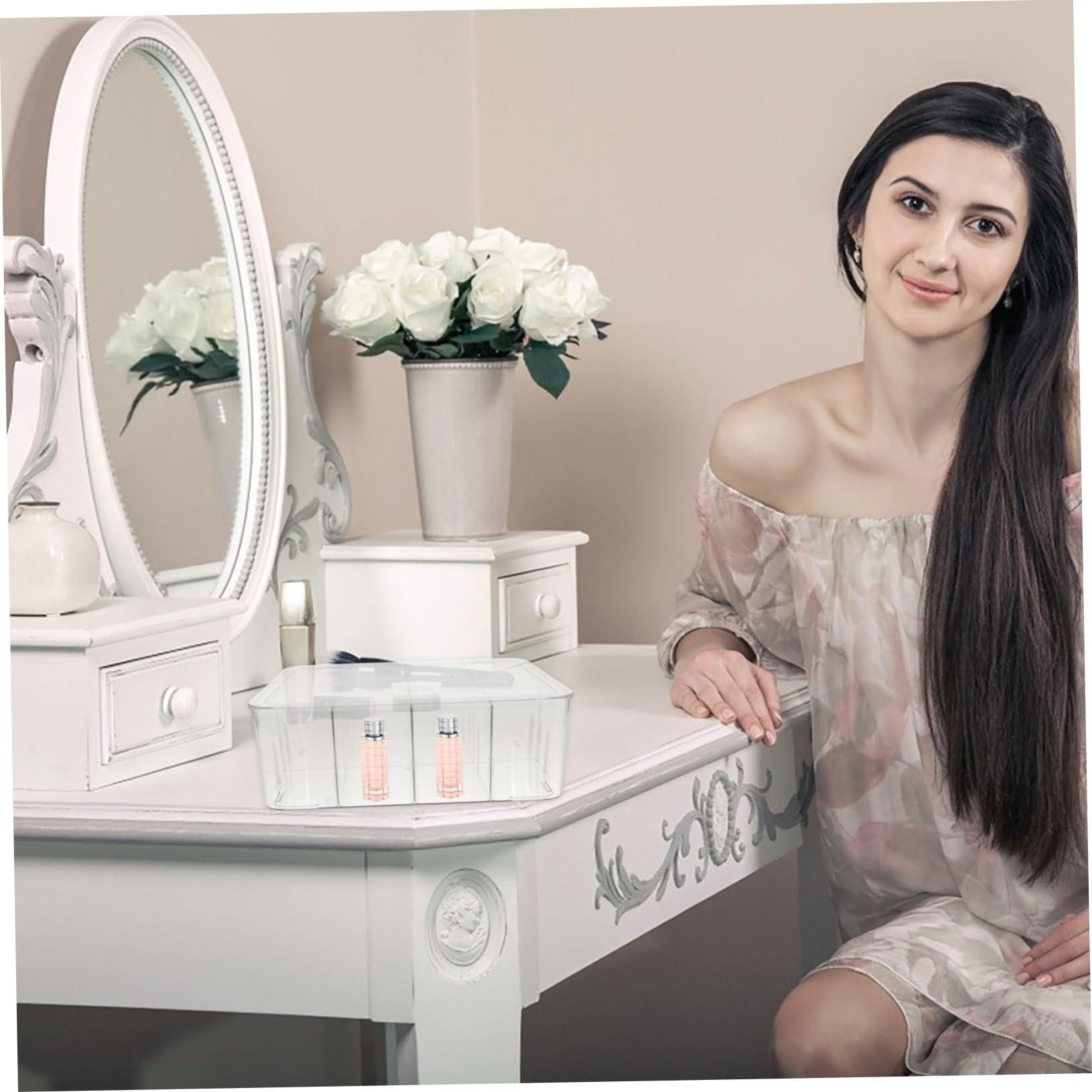 DOITOOL DOITOOL Clear Makeup Organizer Essence Make up Kits Beginner Face Mascara Stain Skincare Organizer Sundries Organizer for Storage Cosmetics Storage Cosmetic Organizer Transparent Plastic