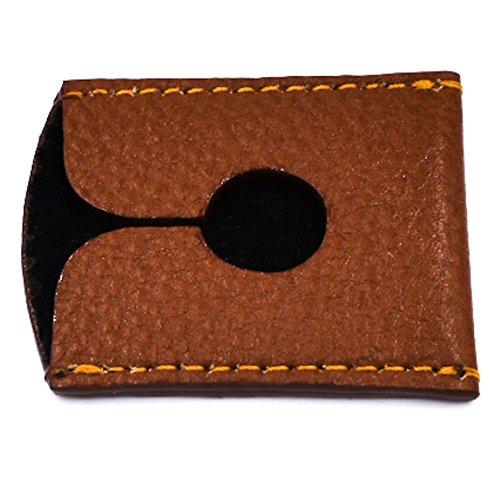 Parker Safety Razor Parker Genuine Leather Double Edge Safety Razor Protective Sheath/Travel Cover (Saddle Brown)