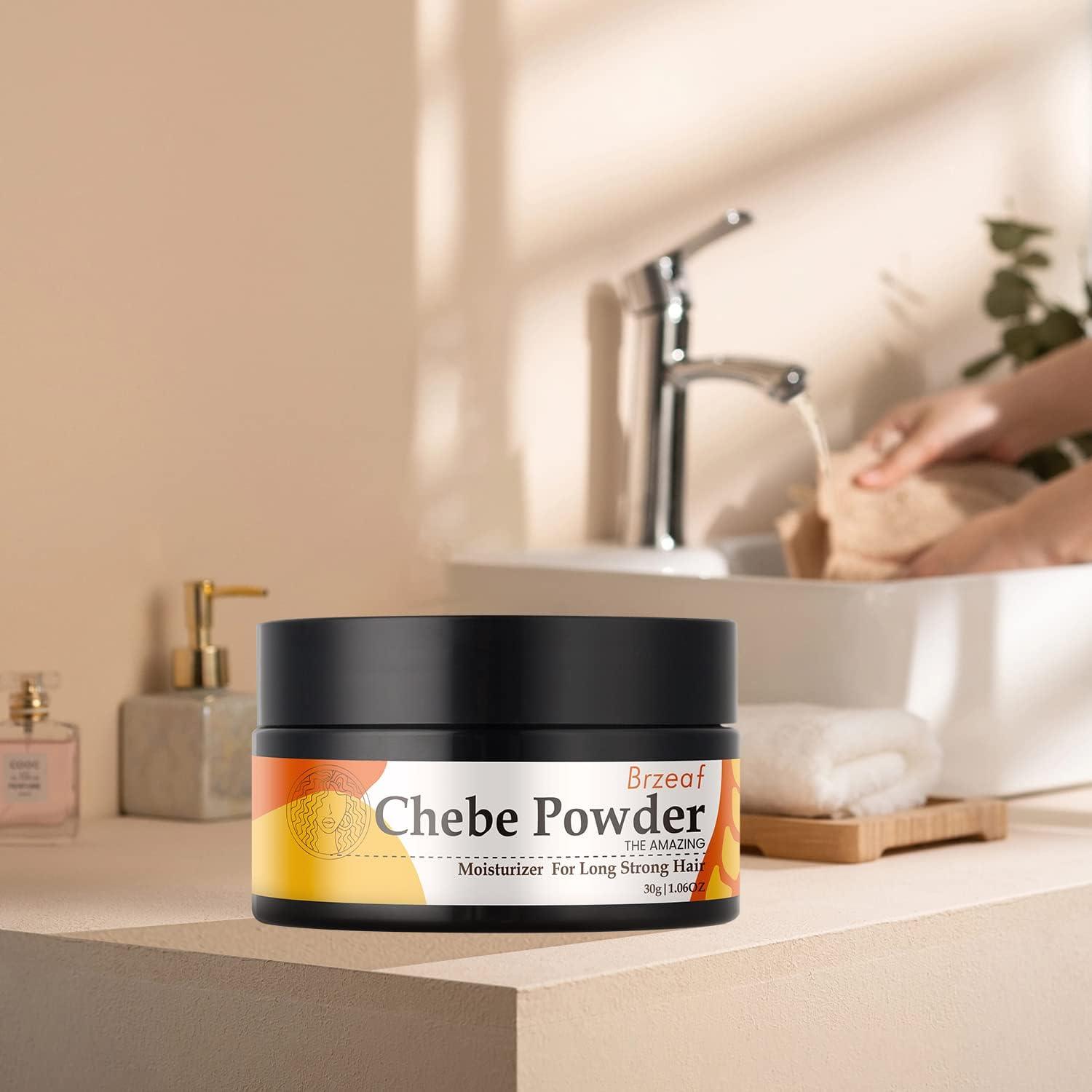 Brzeaf Brzeaf African Organic Chebe Powder Promotes Hair Growth - Super Moisturizing, Deter Hair Breakage & Deep Conditioning - 100% Natural ingredients