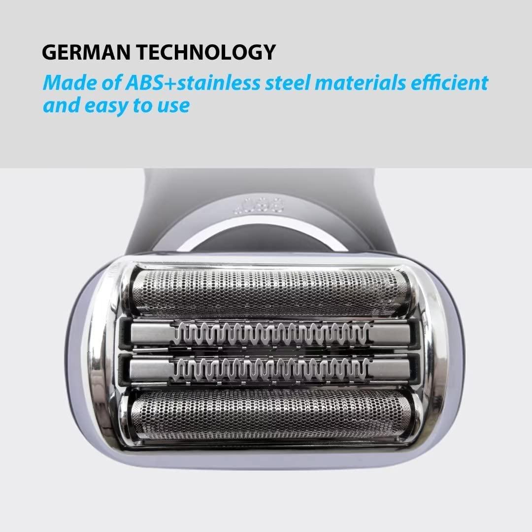 Gxcdizx Series 9 Electric Shaver Replacement Head - 92M - for all Braun Series 9 Electric Razors 9290cc, 9291cc, 9370cc, 9293s, 9385cc, 9390cc, 9330s, 9296cc (Silver)