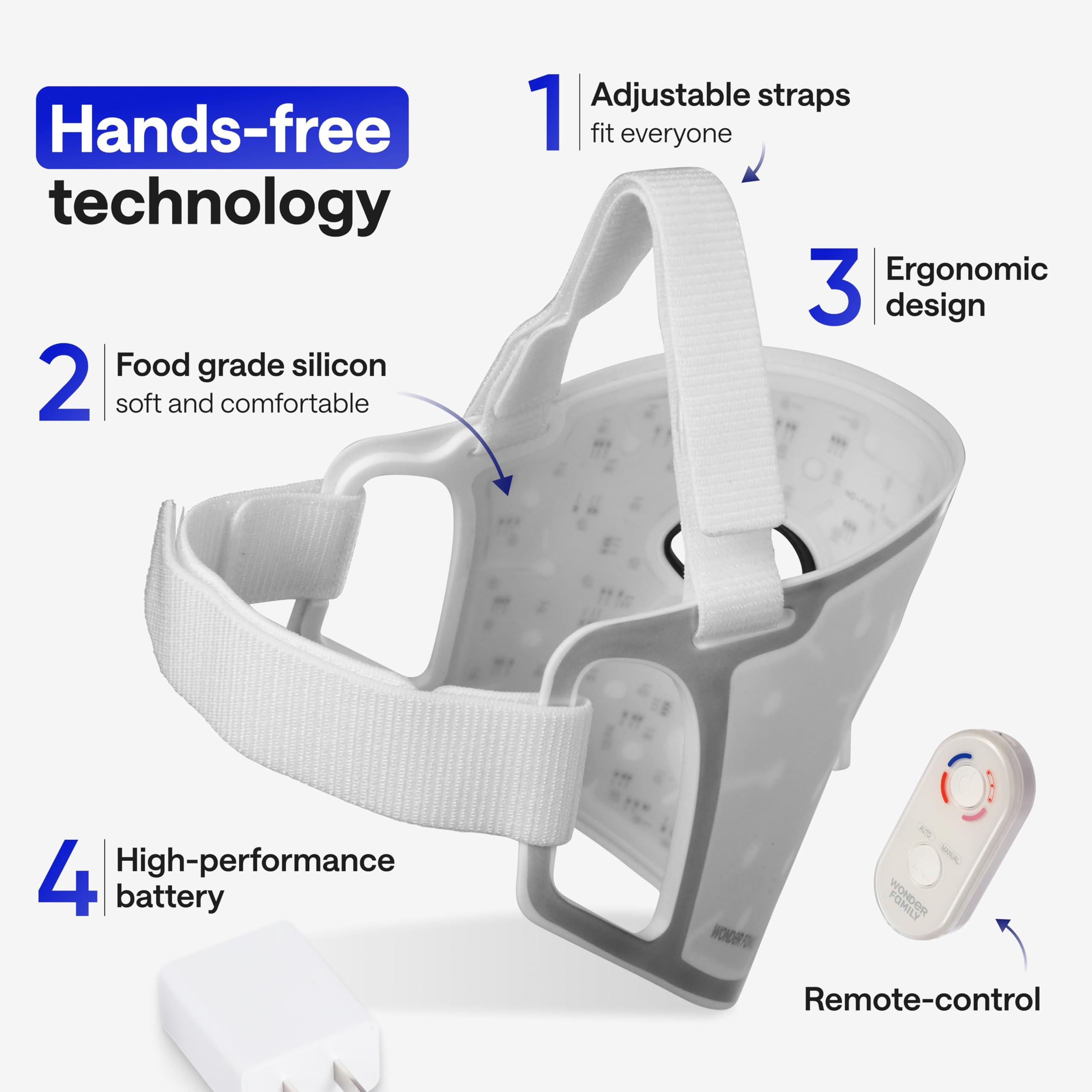 WONDER FAMILY LED Face Mask Light Therapy - Red Light Therapy for Face & Blue Light Therapy in 1 LED Light Mask for Face - Red Light Face Mask LED Light Therapy for Face Light Therapy Device - LED Mask Skincare