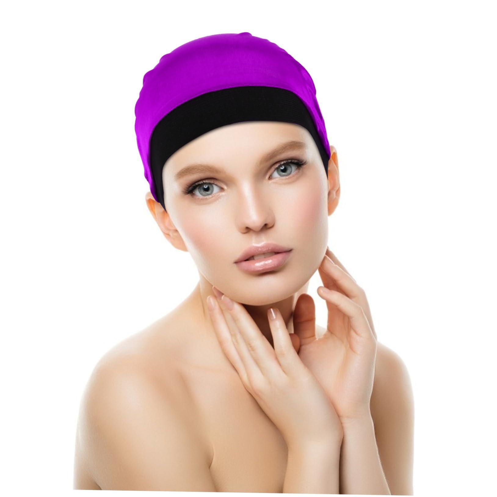 Beavorty Beavorty Elastic Wave Caps for Men Unisex Wig Liner Hat Comfortable Stretch Dome Cap