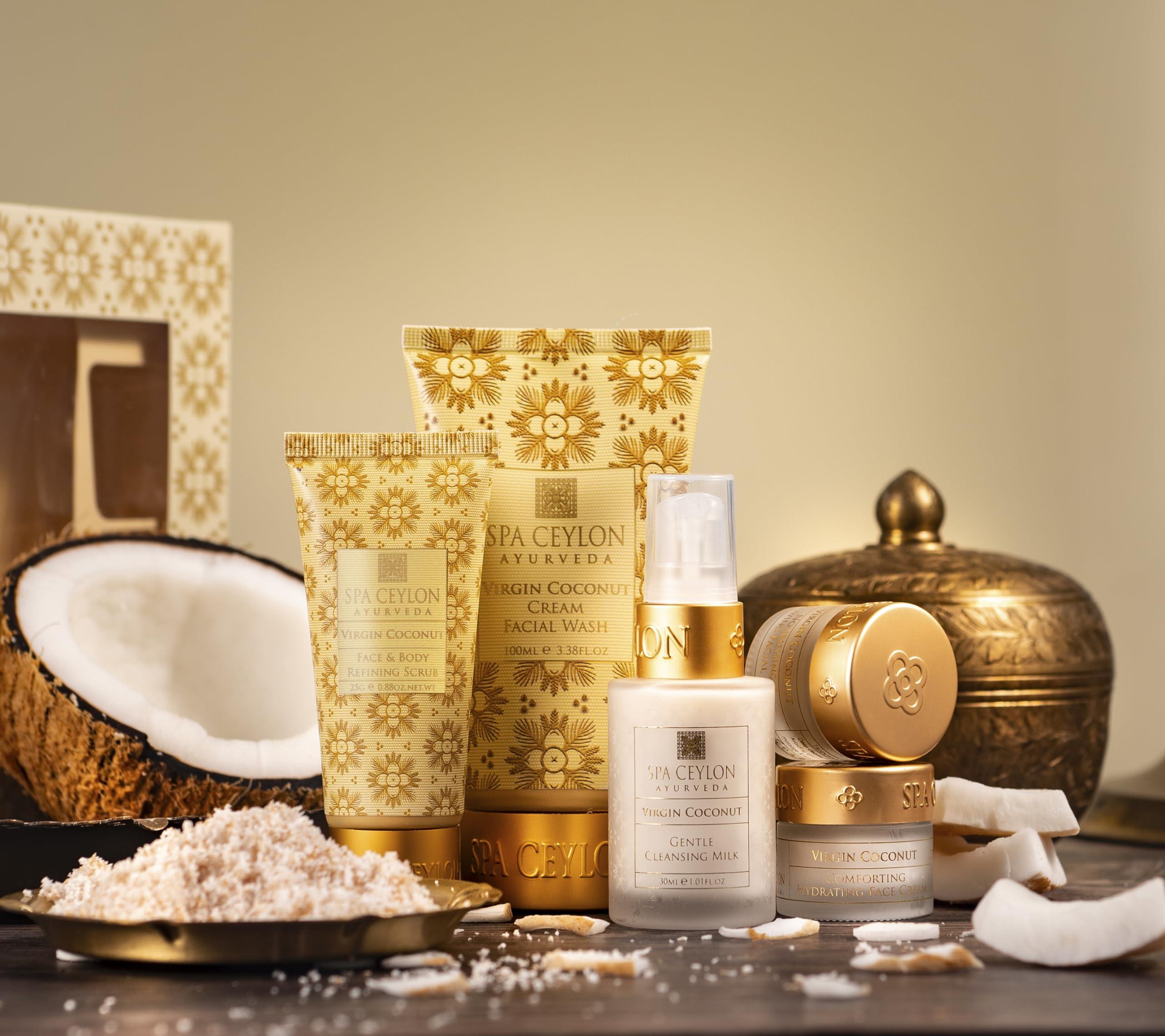 SPA CEYLON Spa Ceylon Virgin Coconut Skin Care Essentials Set | 100% virgin coconut | Face care | Gift set | all types skin | Seasonal Gifting