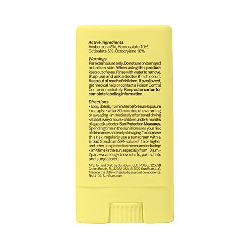 Sun Bum Sun Bum Kids SPF 50 Clear Sunscreen Face Stick | Wet or Dry Application | Hawaii 104 Reef Act Compliant (Octinoxate & Oxybenzone Free) Broad Spectrum UVA/UVB Sunscreen | 0.53 oz (Pack of 2)