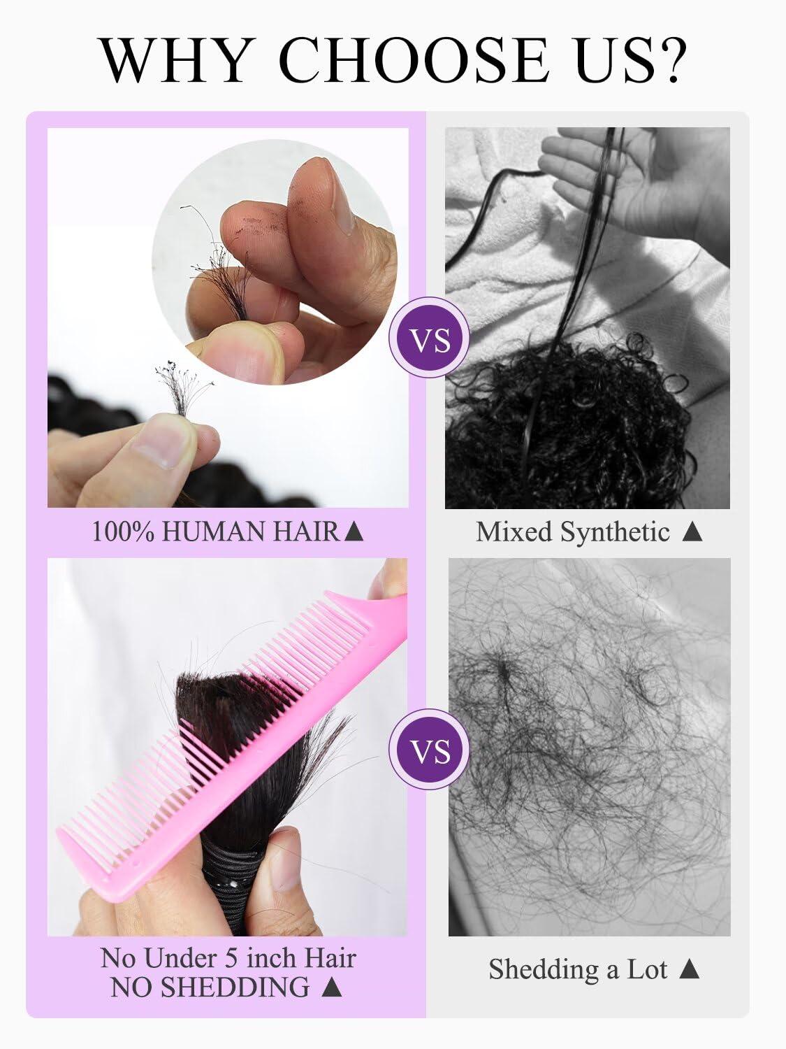 peekaboo Human Braiding Hair 1 Bundle 50g 20 Inch Deep Water Wave Bulk Human Hair for Braiding No Weft 10A Brazilian Virgin Curly Human Hair Extensions for Boho Braids Wet and Wavy Red Burgundy Braiding Hair