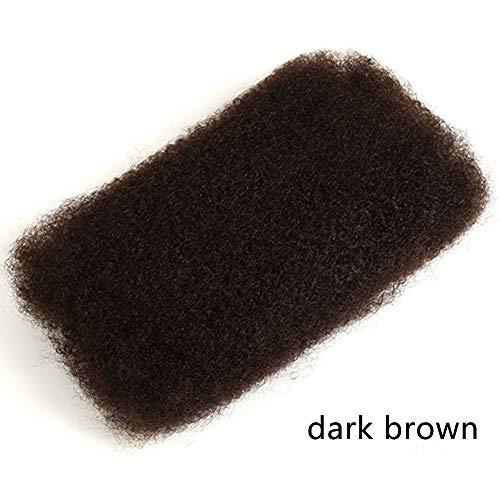RemeeHi RemeeHi Kinky Bulk Human Hair 1 Bundles Remy Mongolian Afro Kinky Bulk 50 Gram/Pc Kinky Curly Hair Crochet For Braiding Dark Brown 3 Packs