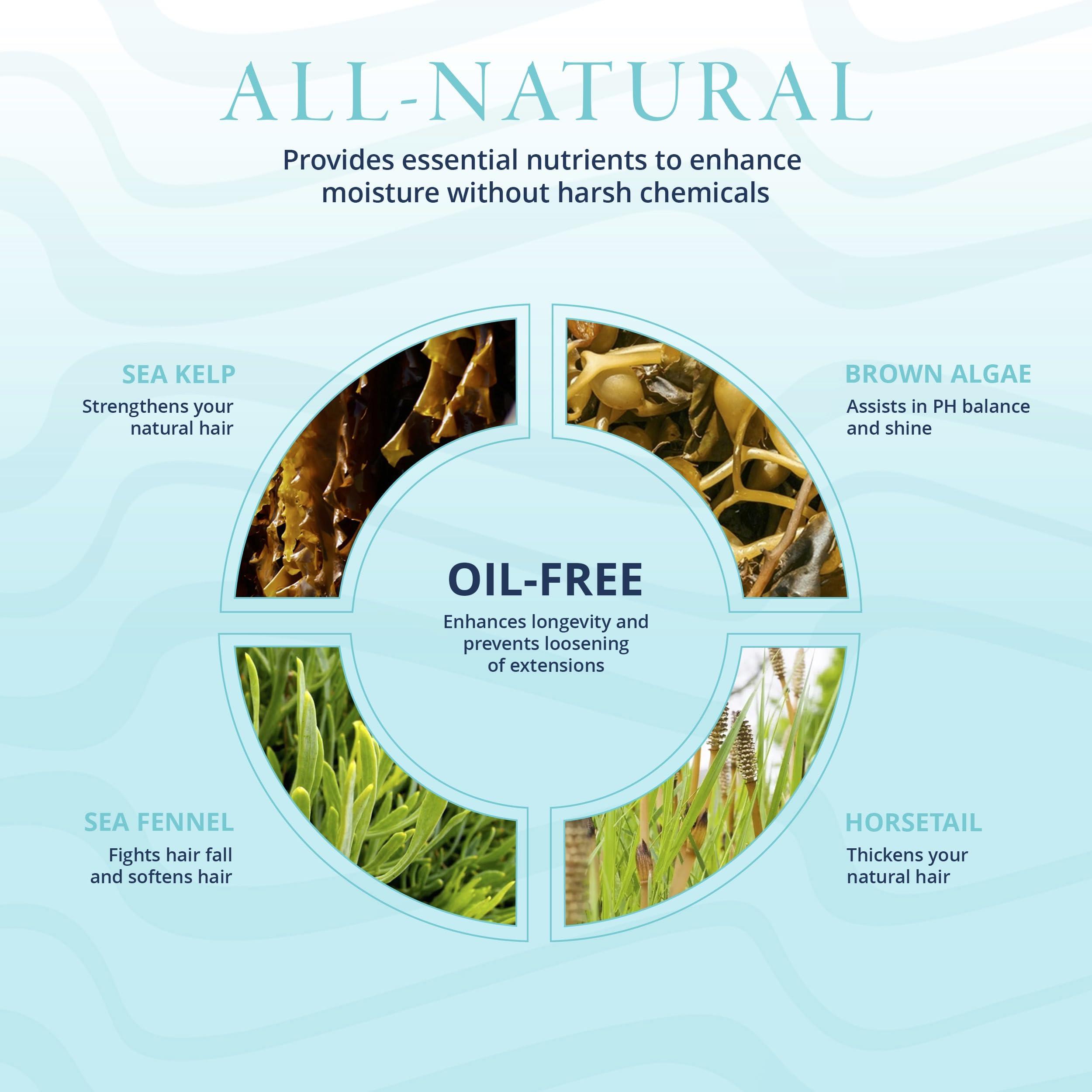 Mermaid Extension Care Mermaid Extension Care Leave-in Conditioner, Heat Protectant, Detangling, Moisturizing Formula for Hair Extensions, 8 fl oz