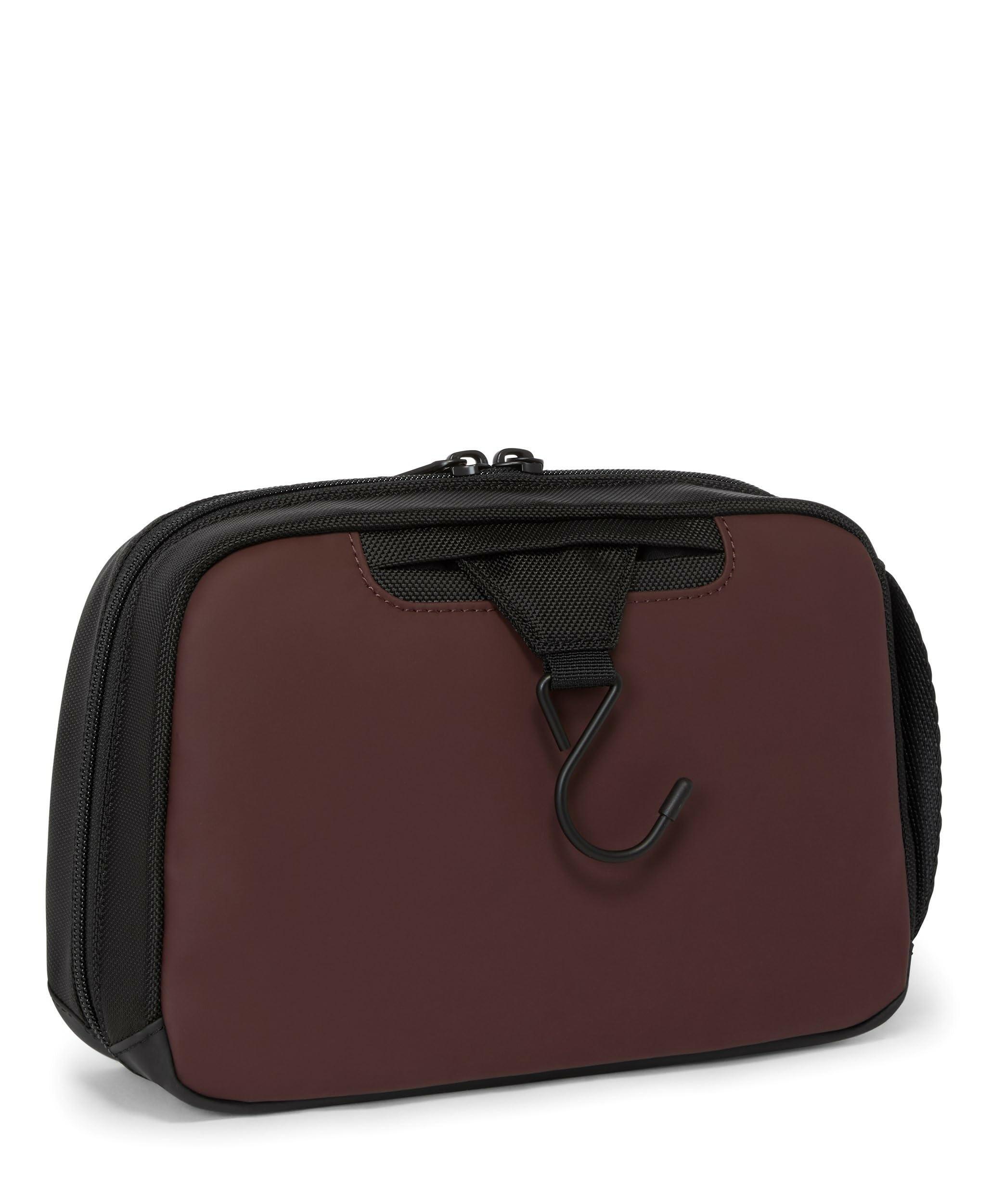 TUMI TUMI - Alpha Bravo Response Travel Kit - Hanging Toiletry Kit - Travel Bag Tracer - 6.3\" X 9.5\" X 3.5\" - Oxblood