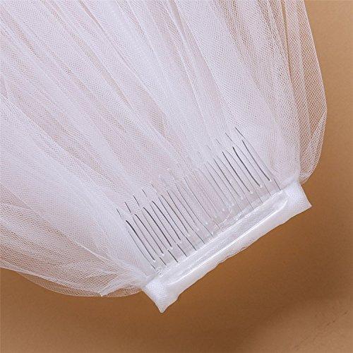 Aimeely Aimeely Lovely Short Wedding Veil for Girls Pearl Flower Girl Headpiece with Comb White