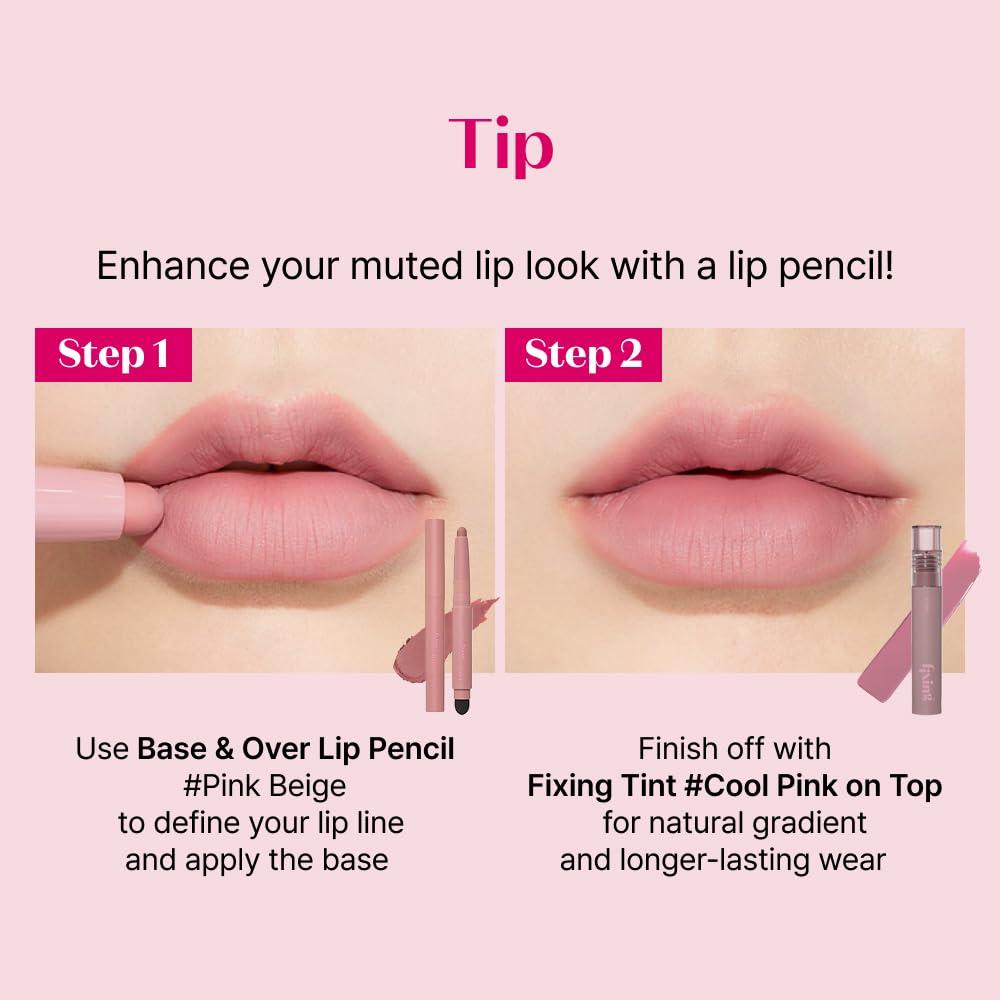 ETUDE ETUDE Fixing Tint #18 Cool Pink on Top | Long Lasting High Pigmented Liquid Lipstick | Waterproof Lightweight Matte Finish Lip Stain | Full Coverage | Korean Makeup, Kbeauty, Perfect for Gift