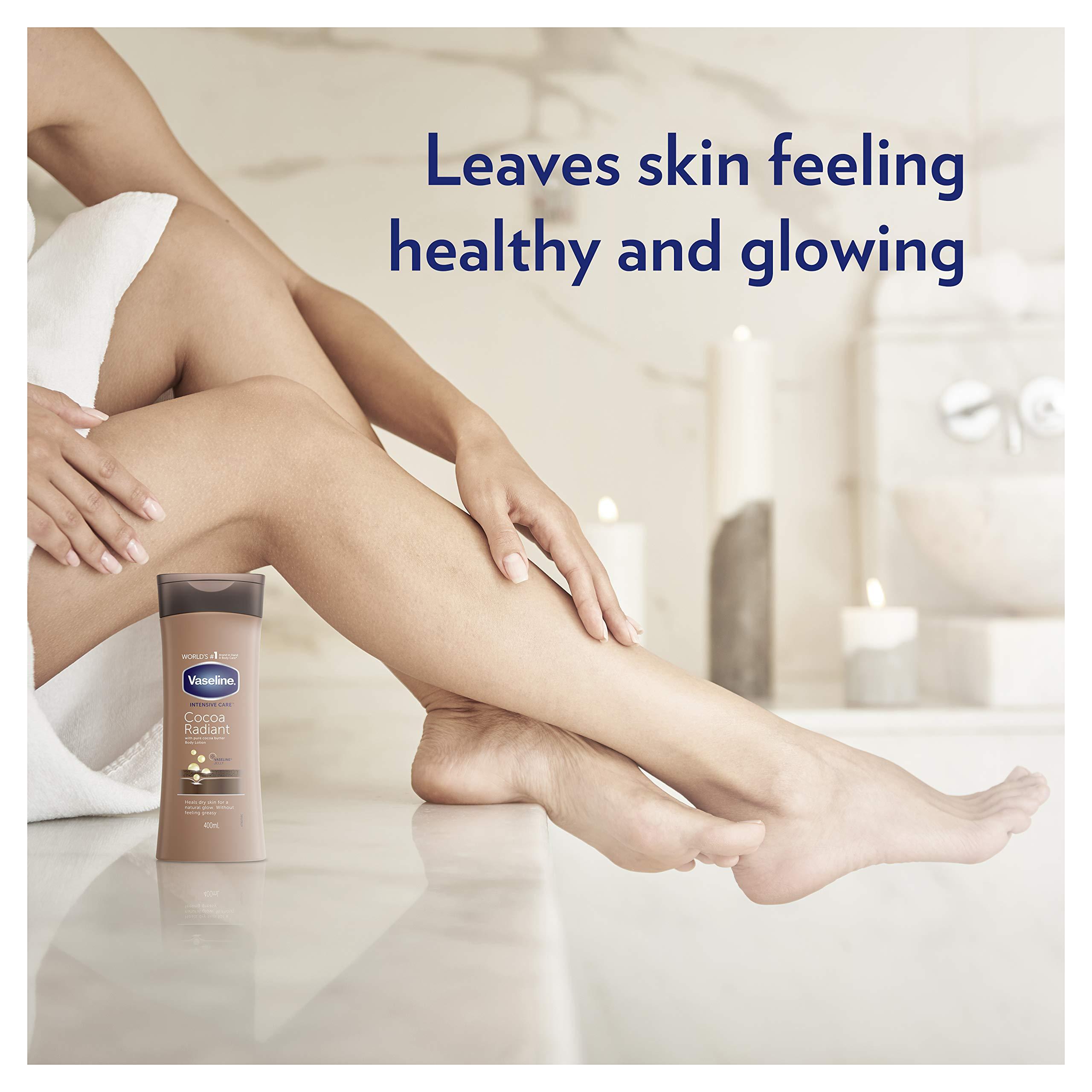 Vaseline Vaseline Intensive Care Cocoa Radiant 100% Cocoa Butter Body Lotion for Dry Skin 400 ml