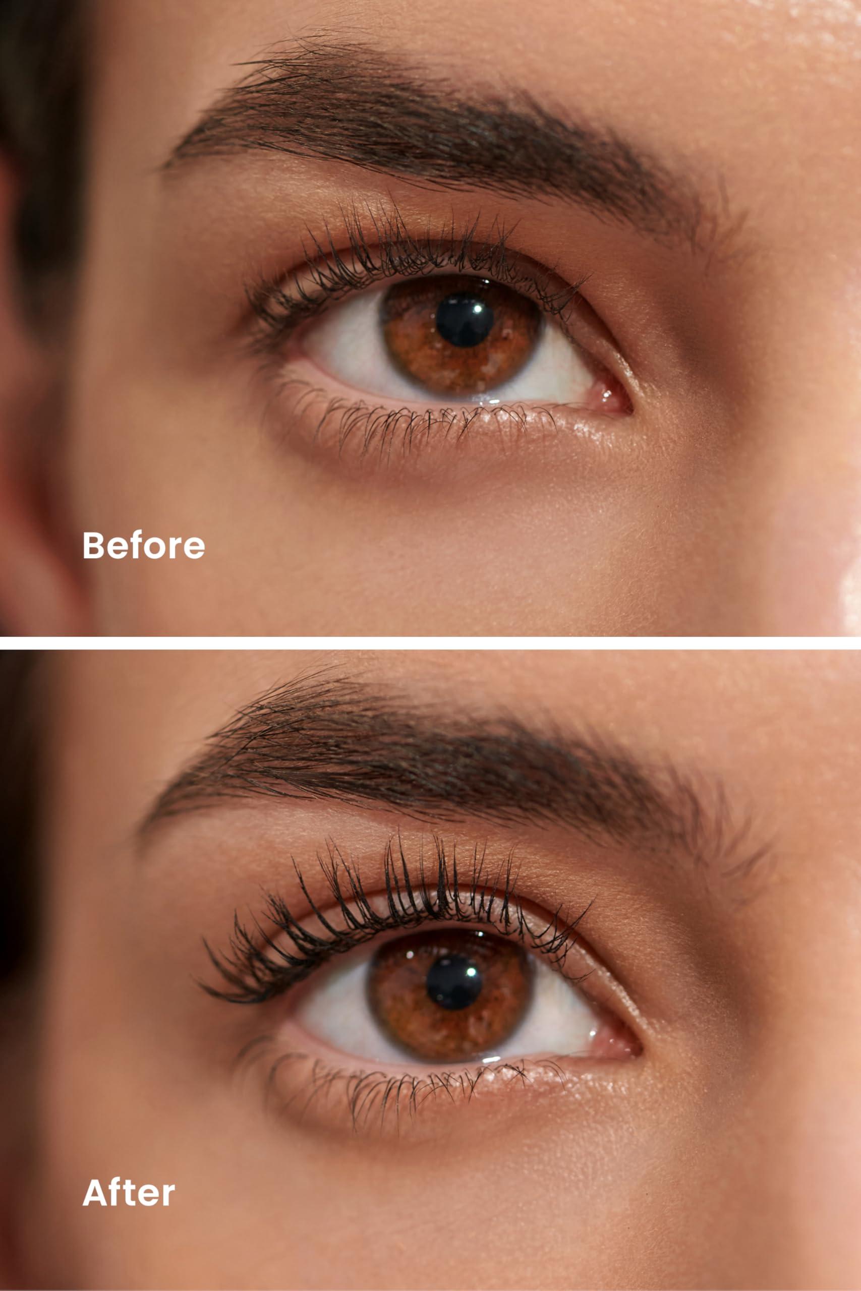 JOAH JOAH Lash UPrising Waterproof Volumizing & Lengthening Mascara, Washable, Paraben & Phthalate Free, Cruelty Free, Volume-Maximizing Spoolie Brush Applicator - Blackest Black