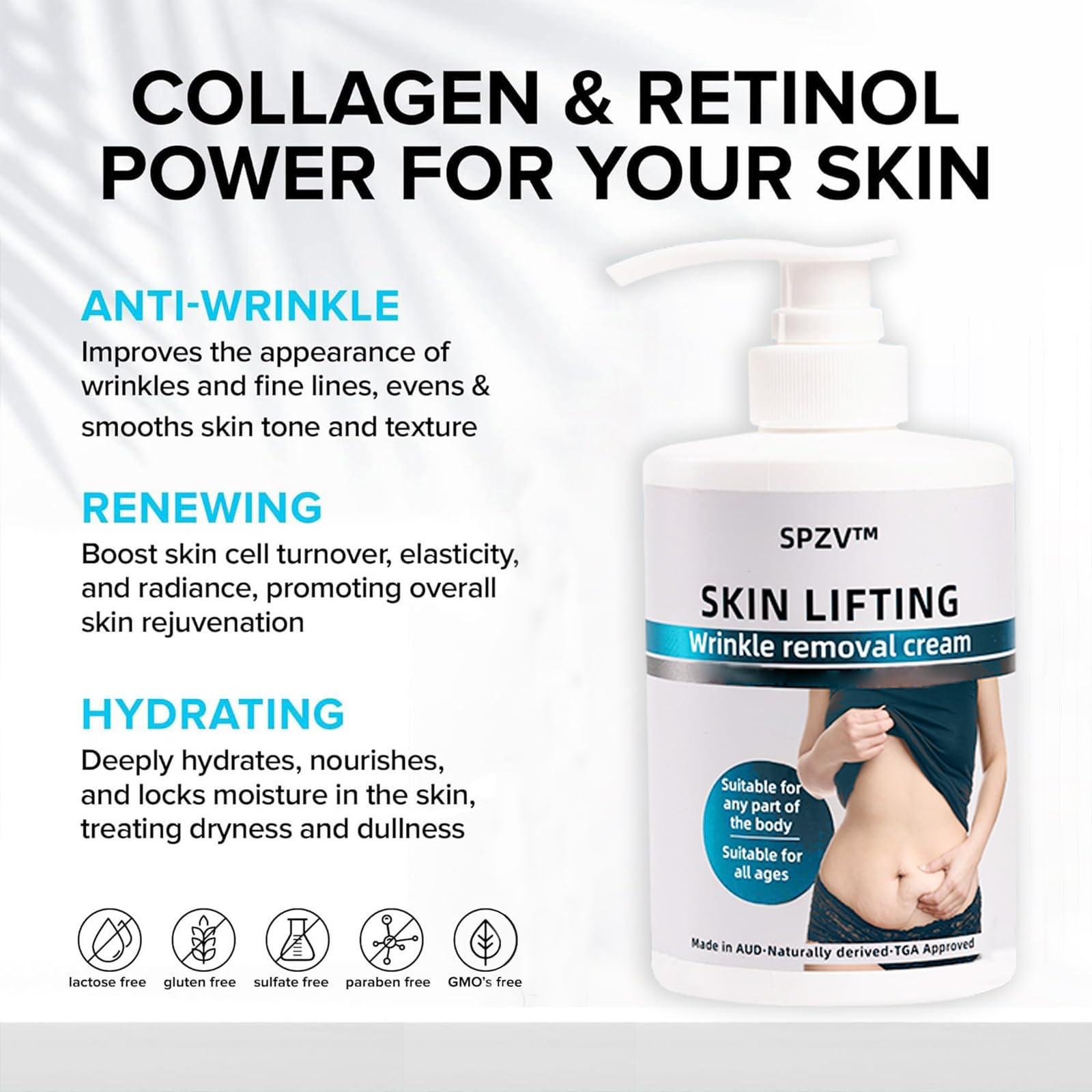 bostore SPZV Skin Lifting Wrinkle Removal Cream, Skin Firming Rejuvenating Cream, SPZV Skin Firming Cream, Restore Skin Elasticity- for All Skin Types (4 Bottle)