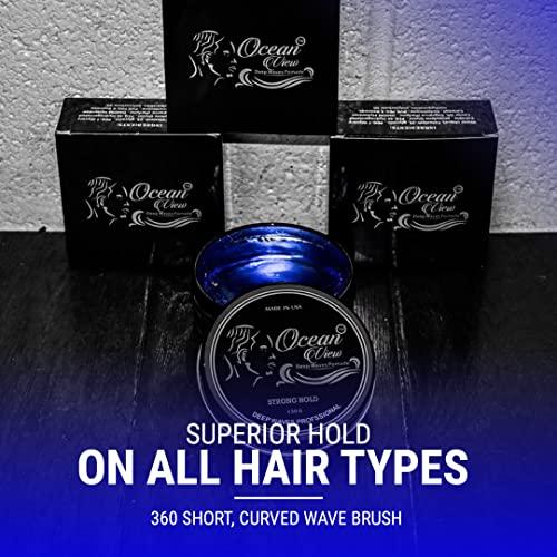 OCEAN VIEW DEEP WAVES POMADE OCEAN VIEW DEEP WAVES POMADE Butter Love (All Natural Wave Grease w/Shea Butter 4oz) and Ocean View Pomade (Water-Based pomade 4 oz) for 360 Wave Training and Wolfing, Strong Hold, Easy Wash