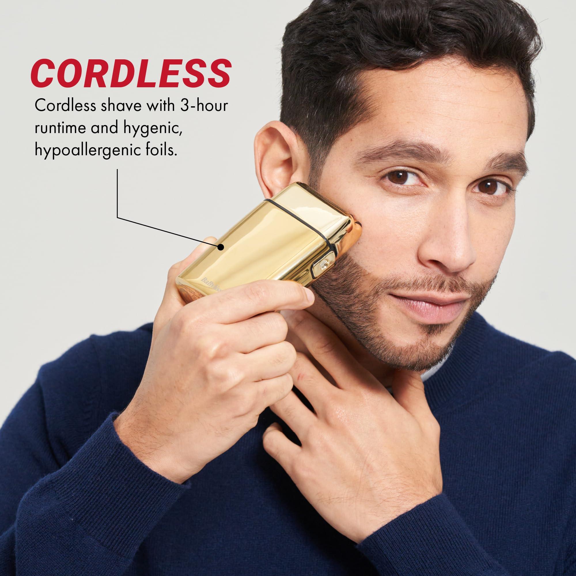 BaBylissPRO BaBylissPRO Barberology Double Foil Shaver, FXFS2 SILVERFX Professional Electric Shaver