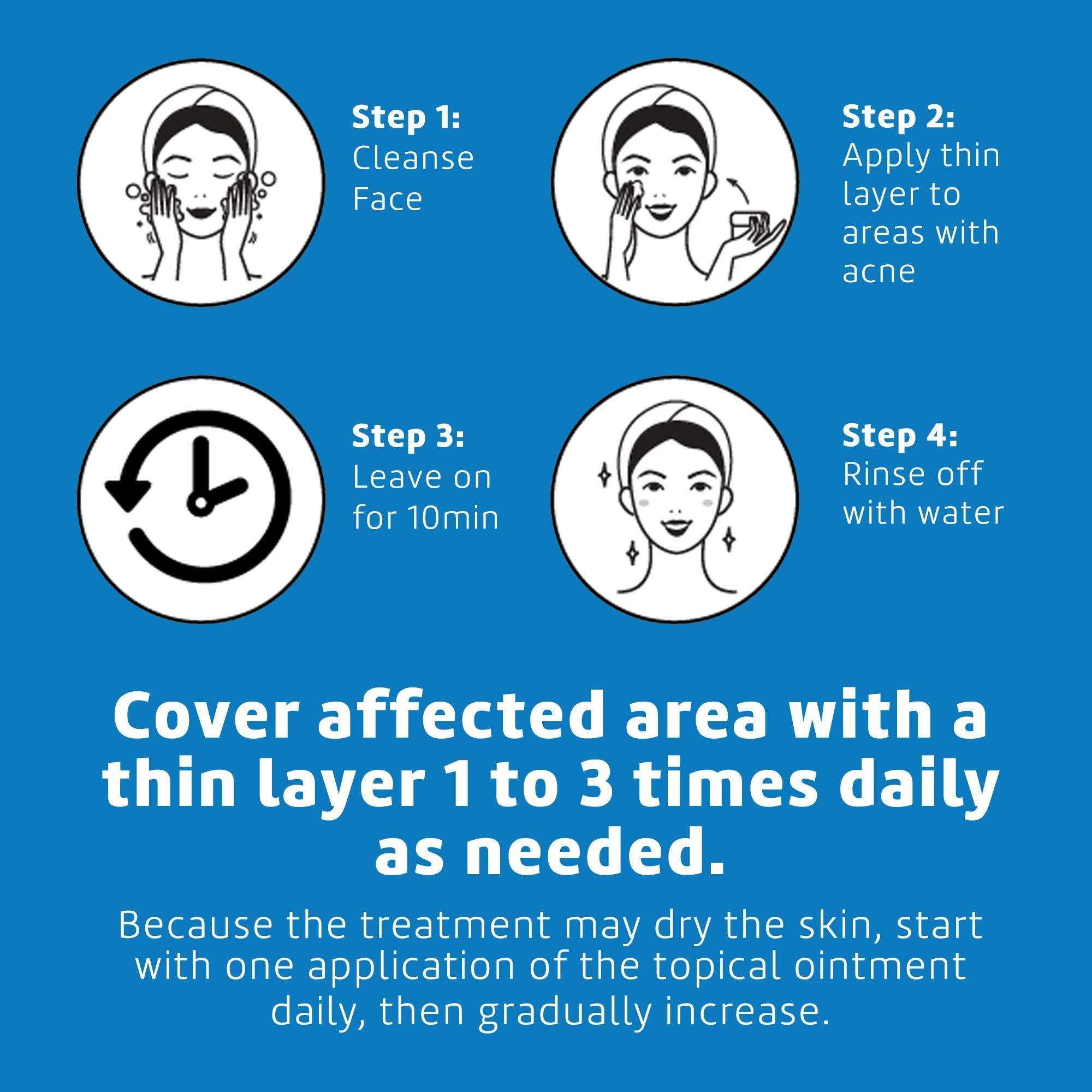 De La Cruz De La Cruz 5% Sulfur Ointment - Cystic Acne Treatment for Face and Body - Daily 10 Min Spot Treatment Mask - Safe and Effective Game Changing Hormonal Acne Treatment that Clears Up Pimples 2.6oz Tube