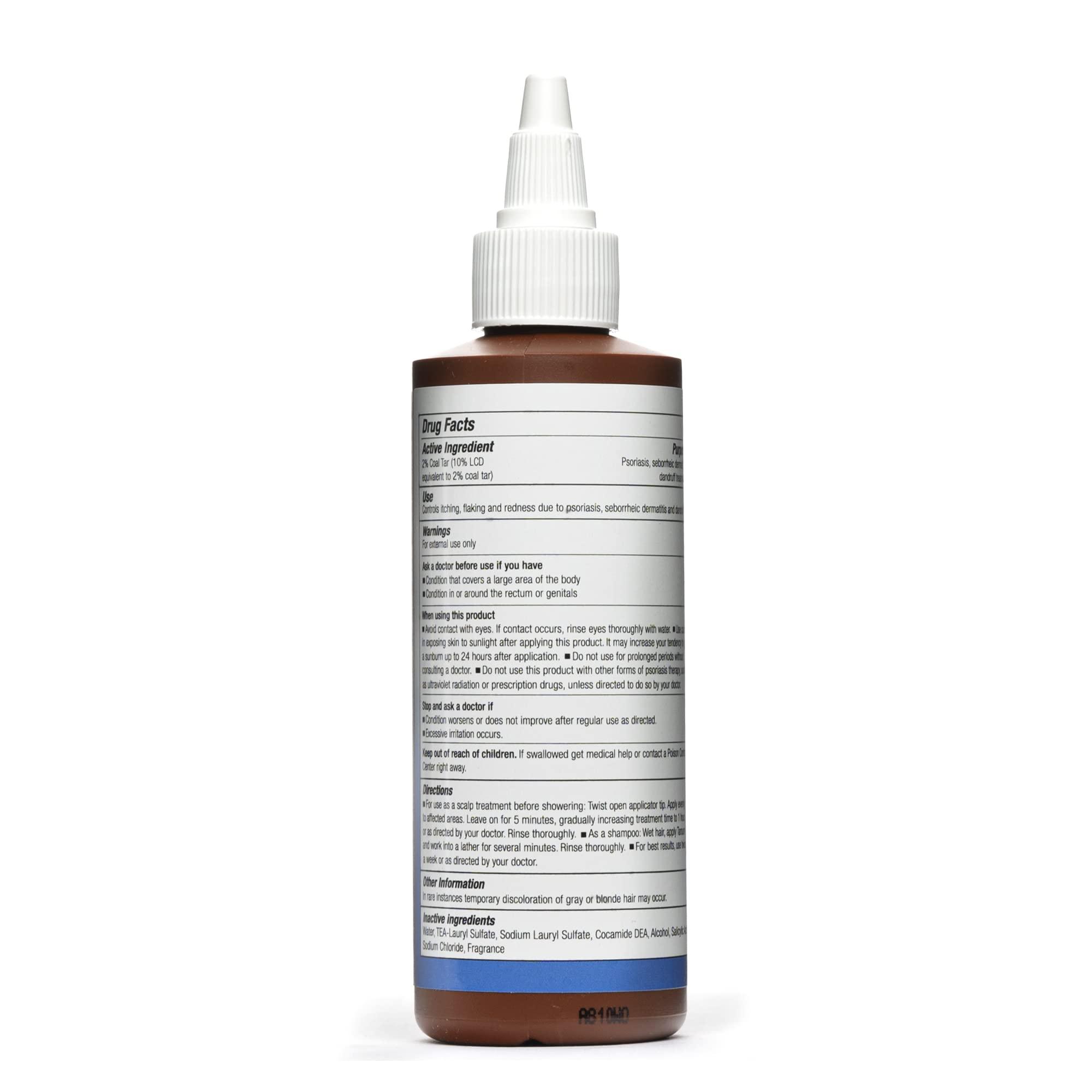 Tarsum Tarsum Extra Strength Psoriasis Shampoo - Coal Tar Shampoo and Conditioner for Scalp Psoriasis, Seborrheic Dermatitis, Severe Dandruff, & Eczema - Exfoliating Relief for Flaky, & Itchy Scalp (4 oz)