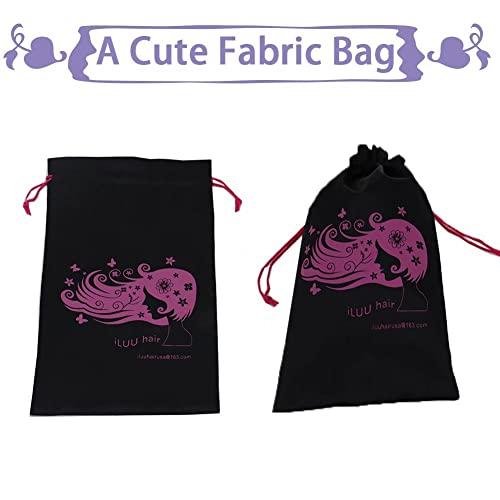 iLUU iLUU 2pcs/pack Orange Red Hair Bun Extensions Wavy Curly Messy Synthetic Chignon Hairpiece Easy Bun Hair Pieces for Women Hair Updos for Women Girl - #119B Orange Red Copper Red